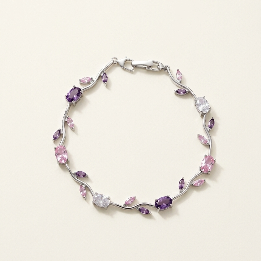 Pink & Purple Silver