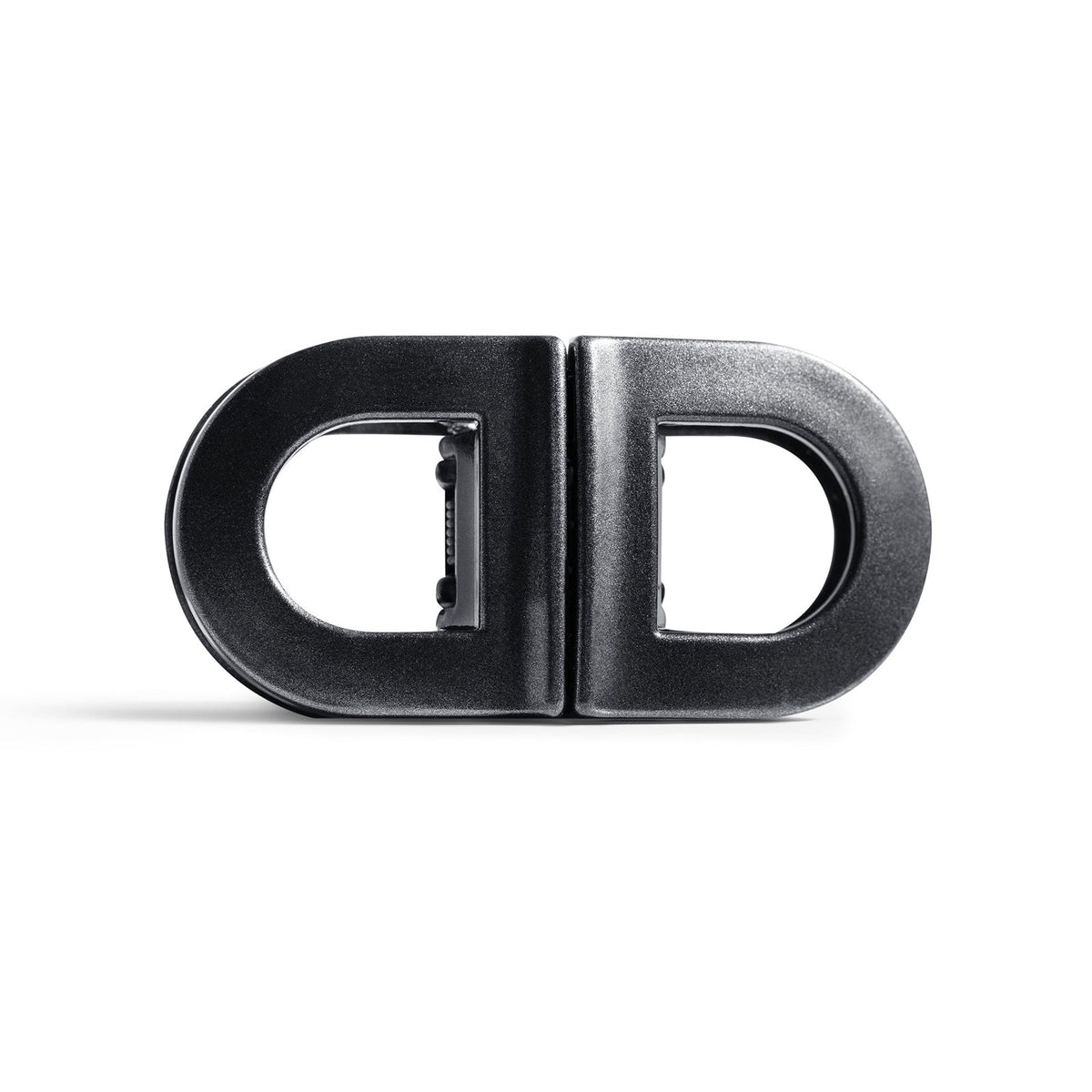 Classic black clips snapped together