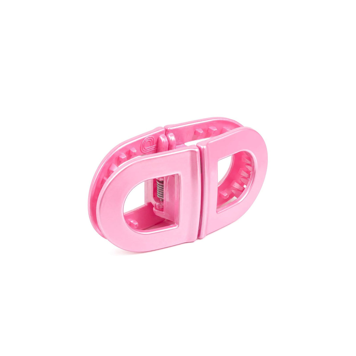 Pink Pop glossy pink clips snapped together